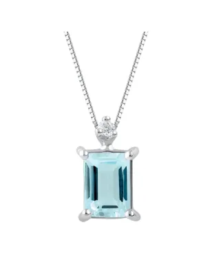 Collana Acquamarina Diamante Oro bianco Donna Demetra 038.Q.080.002.W.A2 Demetra