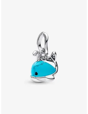 Charm Pendente Balena turchese Donna Pandora 793822C01 Pandora