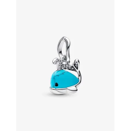 Charm Pendente Balena turchese Donna Pandora 793822C01 Pandora