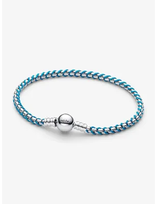 Bracciale Intreccio Tessuto Turchese 23cm Donna Pandora