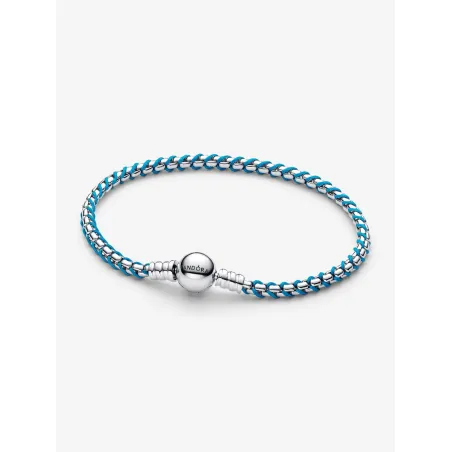 Bracciale Intreccio Tessuto Turchese 23cm Donna Pandora