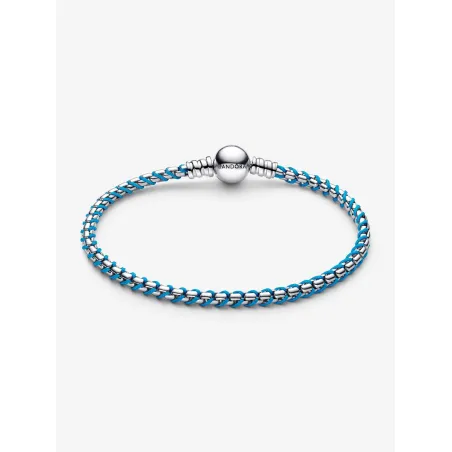 Bracciale Intreccio Tessuto Turchese 23cm Donna Pandora