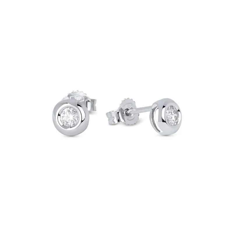 Orecchini Punti Luce Diamanti Oro bianco Donna Demetra Orecchini Punti Luce Diamanti Oro bianco Donna Demetra