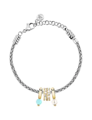 Bracciale Drops con 2 perle pendenti Donna Morellato