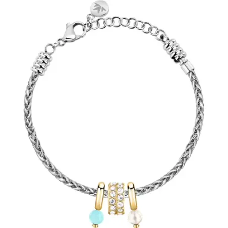 Bracciale Drops con 2 perle pendenti Donna Morellato