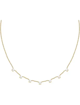 Collana dorata Tesori con zirconi bianchi Donna Morellato