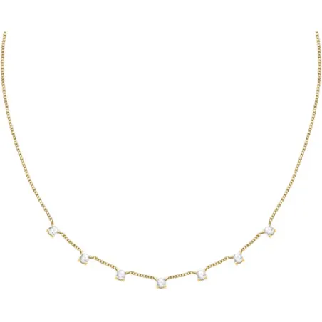 Collana dorata Tesori con zirconi bianchi Donna Morellato