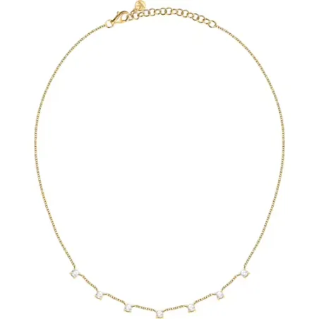 Collana dorata Tesori con zirconi bianchi Donna Morellato