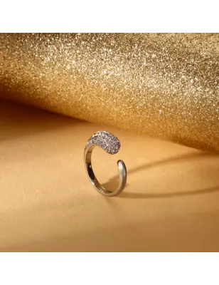 Anello Design Aperto pavé di cristalli mis.12 Donna Morellato SAYP14012 Morellato