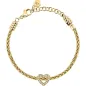 Bracciale dorato Drops con Cuore e cristalli Donna Morellato