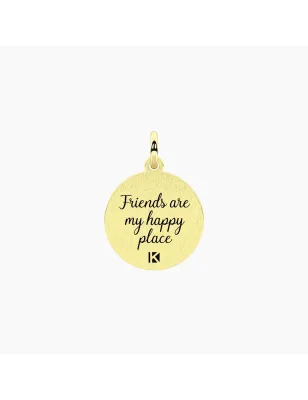 Ciondolo dorato Happy Place Donna Kidult