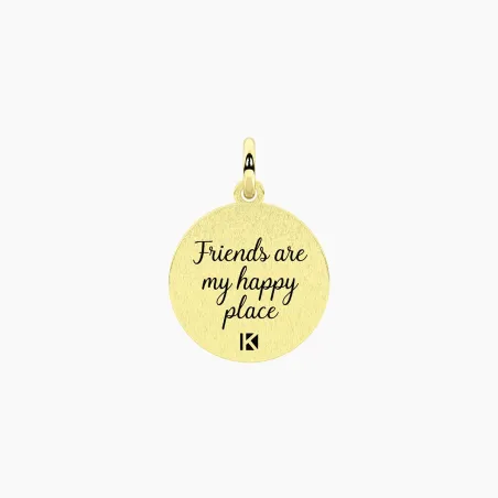 Ciondolo dorato Happy Place Donna Kidult