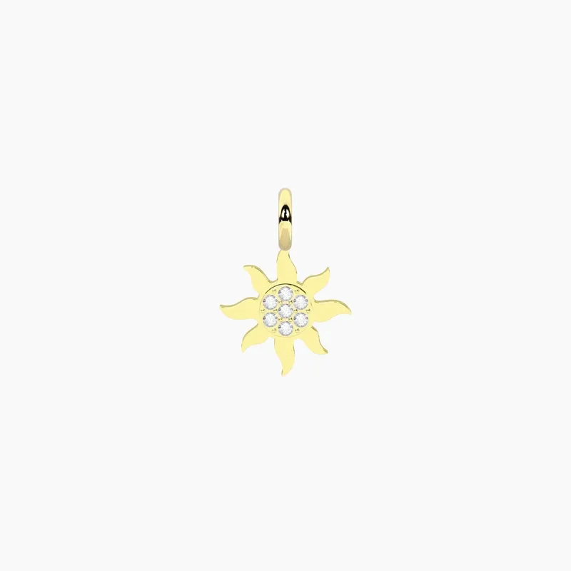 Ciondolo dorato con SOLE DONNA Kidult
