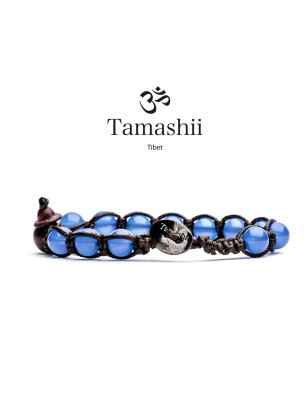 Bracciale Originale in Agata Blu Tamashii 1 Giro BHS900-18 Tamashii