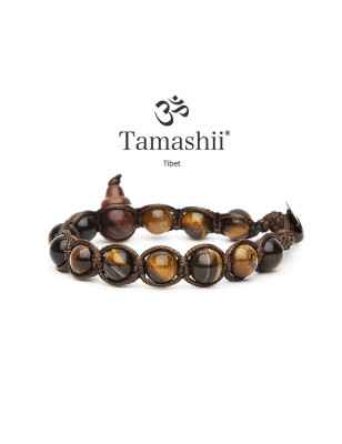 Bracciali Originale Occhio di Tigre Marrone Tamashii 1 Giro BHS900-214 Tamashii