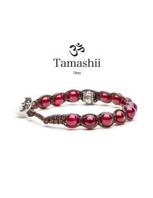 Bracciale Originale Agata Rossa Tamashii Ruota Della Preghiera BHS1100-34 Tamashii