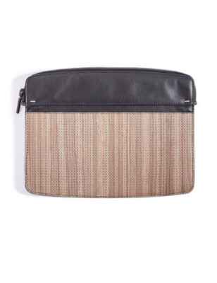 Porta Ipad noce e pelle Uomo Pininfarina