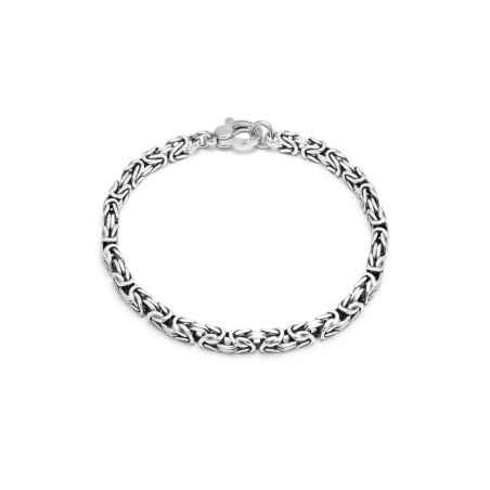 Bracciale argento maglia bizantina quadra Uomo Giovanni Raspini