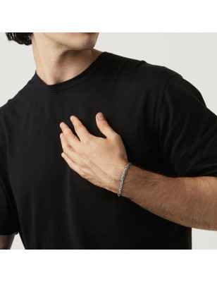 Bracciale argento maglia bizantina quadra Uomo Giovanni Raspini