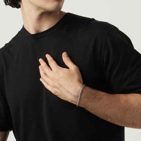 Bracciale argento maglia bizantina quadra Uomo Giovanni Raspini