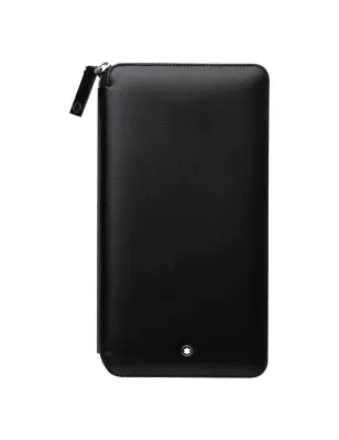 Portafoglio in pelle nera con zip Uomo Montblanc Meisterstuck 16352 Montblanc