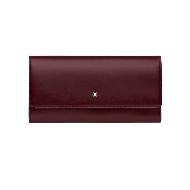 Portafoglio in pelle burgundy 12 scomparti Donna Montblanc Meisterstuck Portafoglio in pelle burgundy 12 scomparti Donna Montblanc Meisterstuck