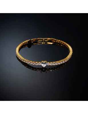 BRACCIALE TENNIS CUORE CENTRALE BIANCO CHIARA FERRAGNI J19AUV17 Chiara Ferragni