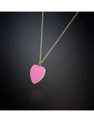 COLLANA CUORE ROSA BEST FRIENDS CHIARA FERRAGNI