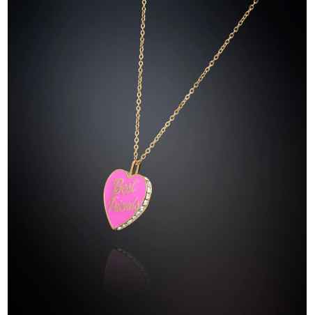 COLLANA CUORE ROSA BEST FRIENDS CHIARA FERRAGNI