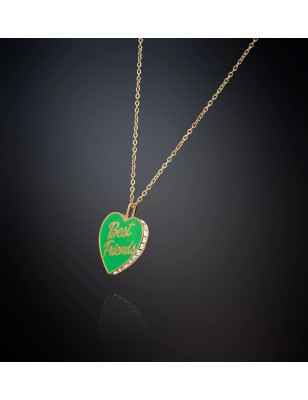 COLLANA CUORE VERDE BEST FRIENDS CHIARA FERRAGNI