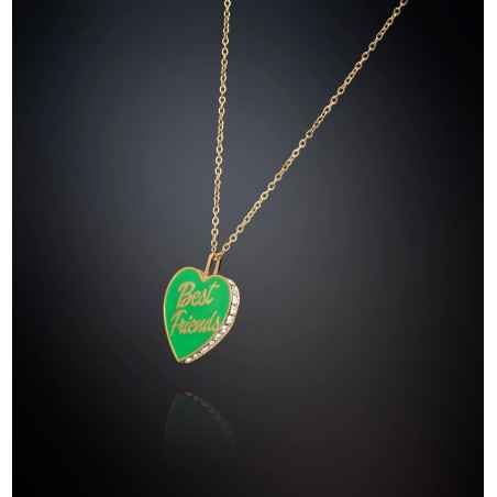 COLLANA CUORE VERDE BEST FRIENDS CHIARA FERRAGNI