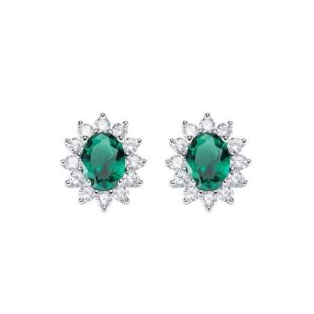 ORECCHINI ROYAL ZIRCONE VERDE DONNA AMEN ORLDMBBVE Amen