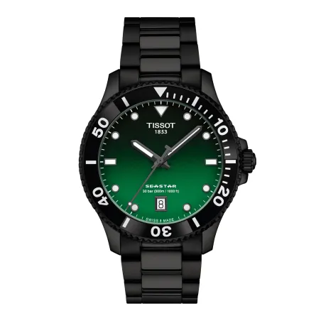 Orologio Pvd nero Quartz 40mm Uomo Tissot Seastar 1000