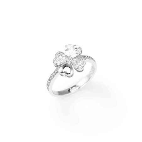 ANELLO QUADRICUORE BIANCO DONNA AMEN  RQUBB-12 Amen