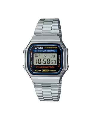 OROLOGIO ICONIC CROMATO UOMO-DONNA CASIO VINTAGE A168WA-1YES Casio