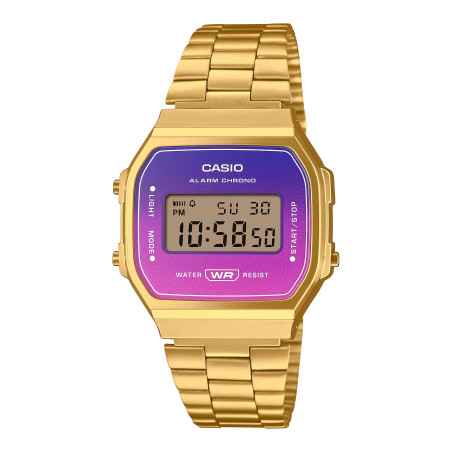 OROLOGIO ROSA VIOLA ORO UOMO-DONNA CASIO VINTAGE A168WERG-2AEF Casio