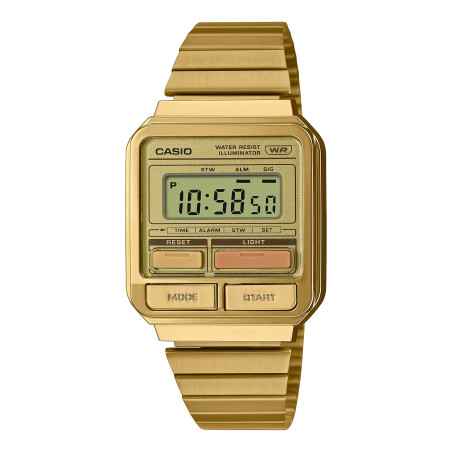 OROLOGIO DIGITALE ORO UOMO-DONNA CASIO VINTAGE A120WEG-9AEF Casio