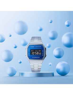 OROLOGIO SPECCHIO BLU UOMO-DONNA CASIO VINTAGE A168WEM-2BEF Casio