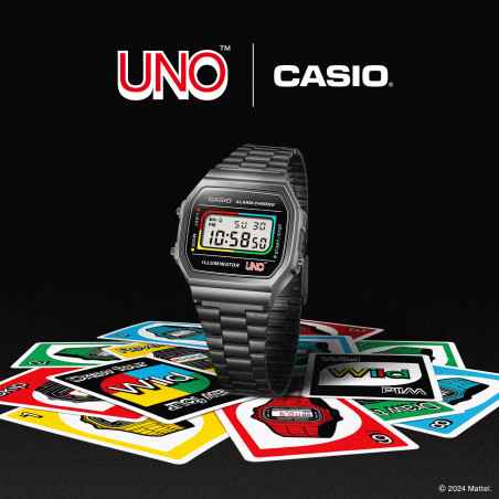 OROLOGIO EDIZIONE SPECIALE UNO™ UOMO-DONNA CASIO VINTAGE A168WEUC-1AER Casio