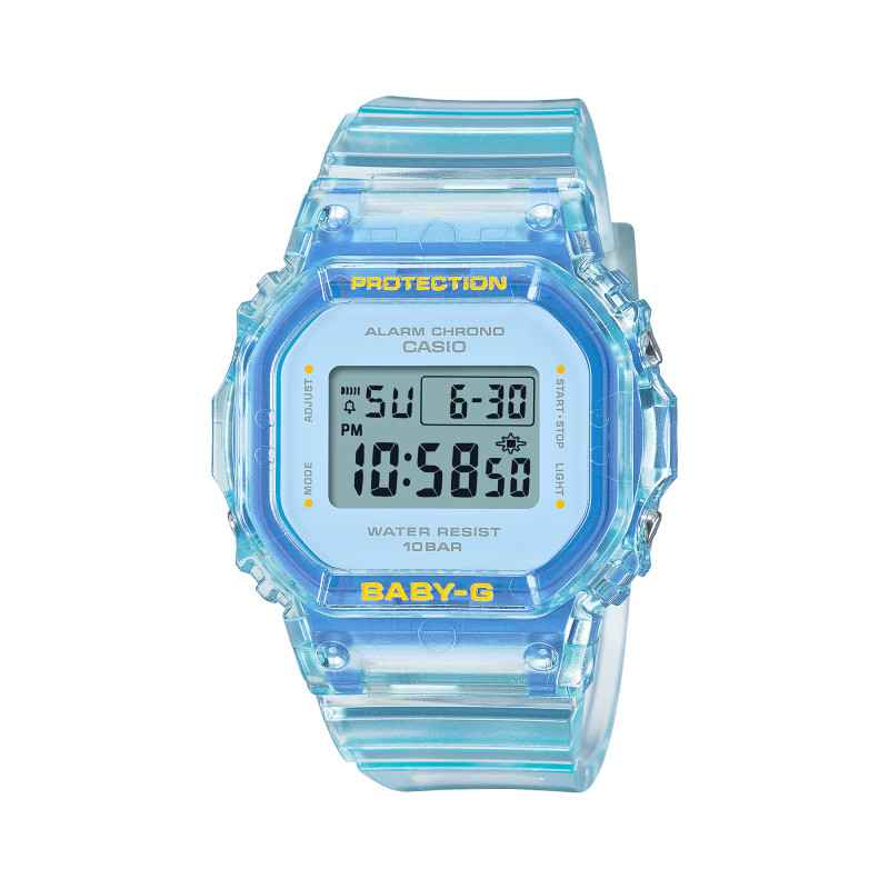 OROLOGIO AZZURRO TRASPARENTE Bambini CASIO BABY-G OROLOGIO AZZURRO TRASPARENTE Bambini CASIO BABY-G