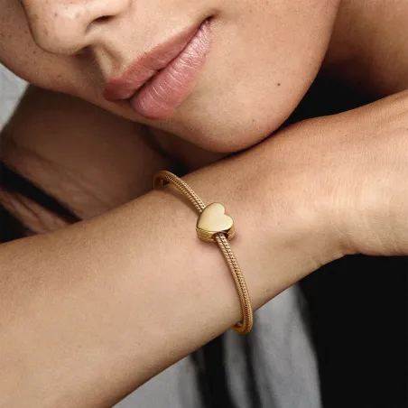 Charm Cuore placcatura oro 14k Donna Pandora