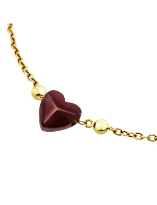 Bracciale dorato Candy con rodolite Donna Breil