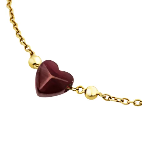 Bracciale dorato Candy con rodolite Donna Breil