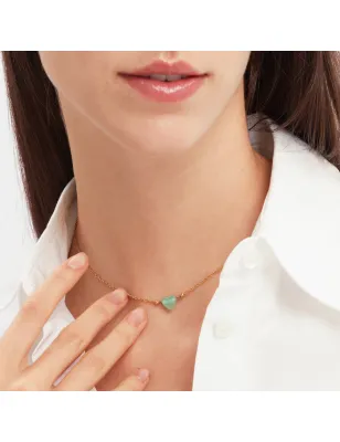 Collana dorata Candy con avventurina Donna Breil