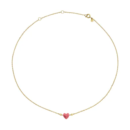 Collana dorata Candy con pietra corallo Donna Breil
