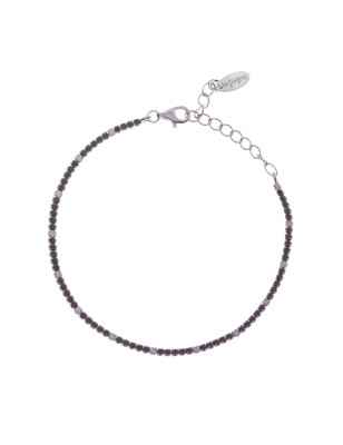 BRACCIALE TENNISMANIA ZIRCONI NERI E BIANCHI AMEN BT1BNB17 Amen