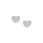 Orecchini Cuore Flat Pavé Donna Amen 