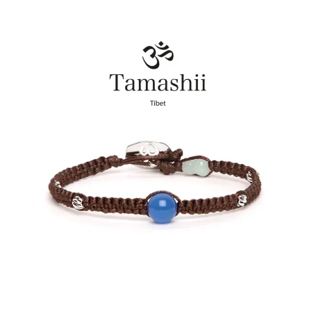 Bracciale Silver & Jade collection Agata blu Tamashii