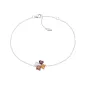 Bracciale Quadricuore arancione multicolor Donna Amen