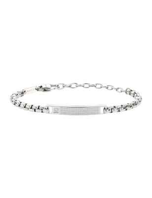 Bracciale ACCIAIO CUBIC ZIRCONIA TAG AND CROSS UOMO Breil